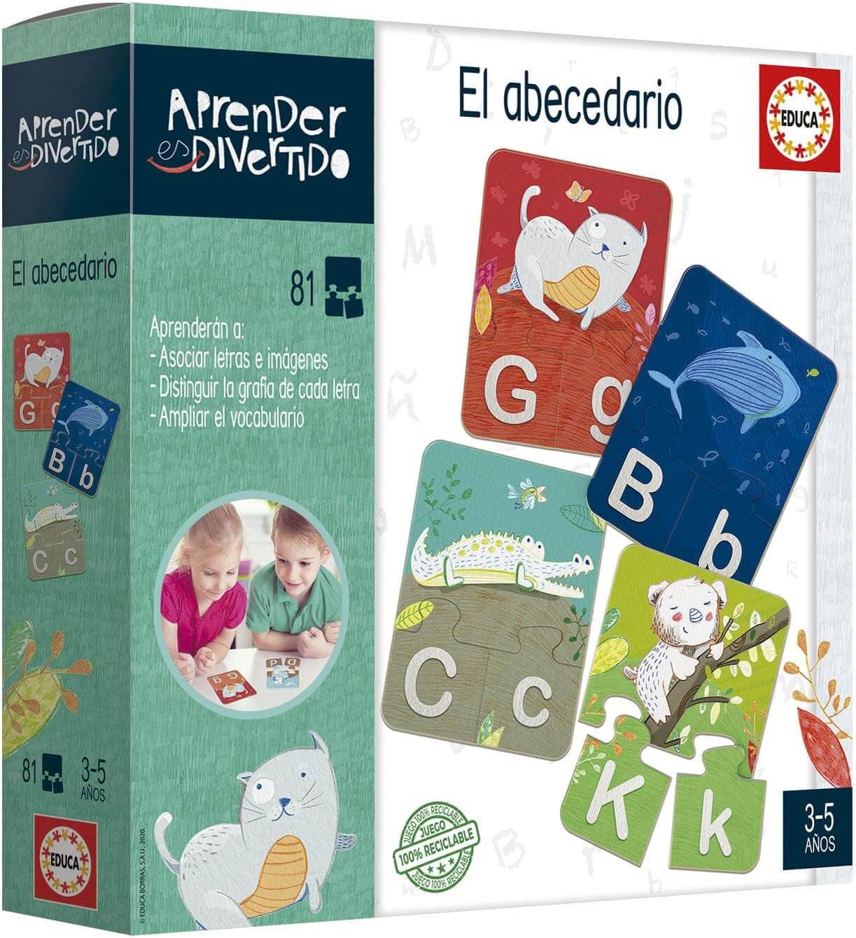 El Abecedario | Juego educativo | Desde 3 años | Educa Board Games