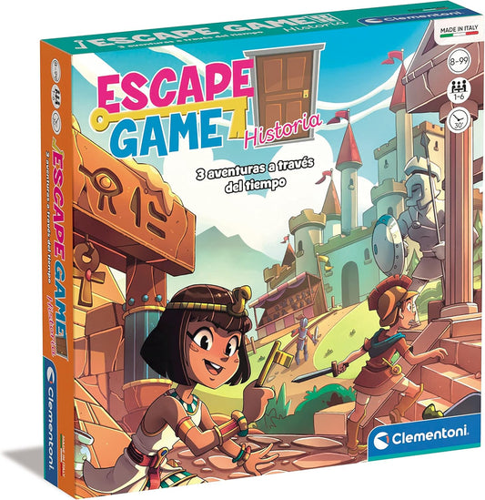 ESCAPE GAME HISTORIA - Juego de mesa -Clementoni - Desde 8 años Board Games