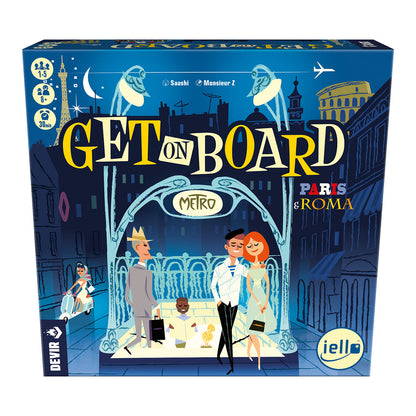 Get on Board Paris y Roma  - Juego de mesa - Devir - Desde 8 años