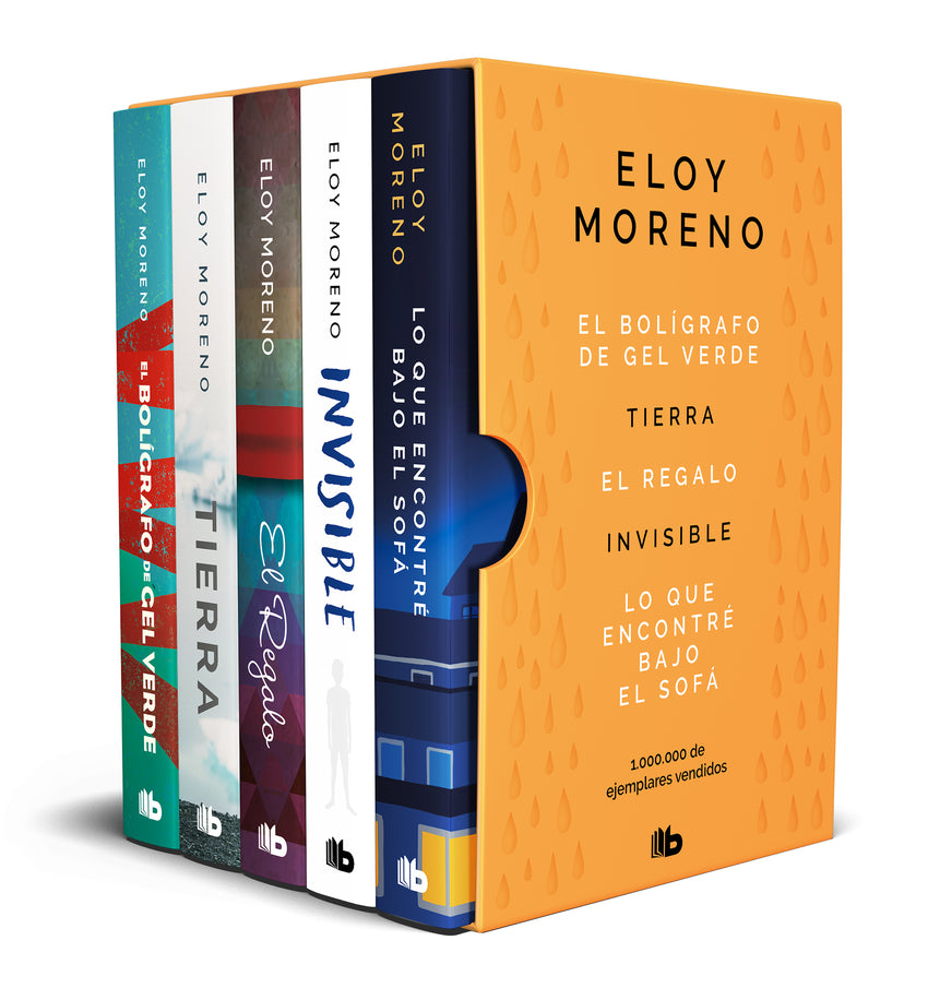 Eloy Moreno Estuche con: El bolígrafo de gel verde,  Tierra,  El regalo, Invisible y Lo que Encontré Bajo el sofa   | Eloy Moreno