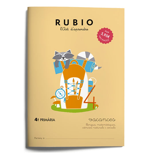 Rubio vacances 4t.primaria | VV.AA Books