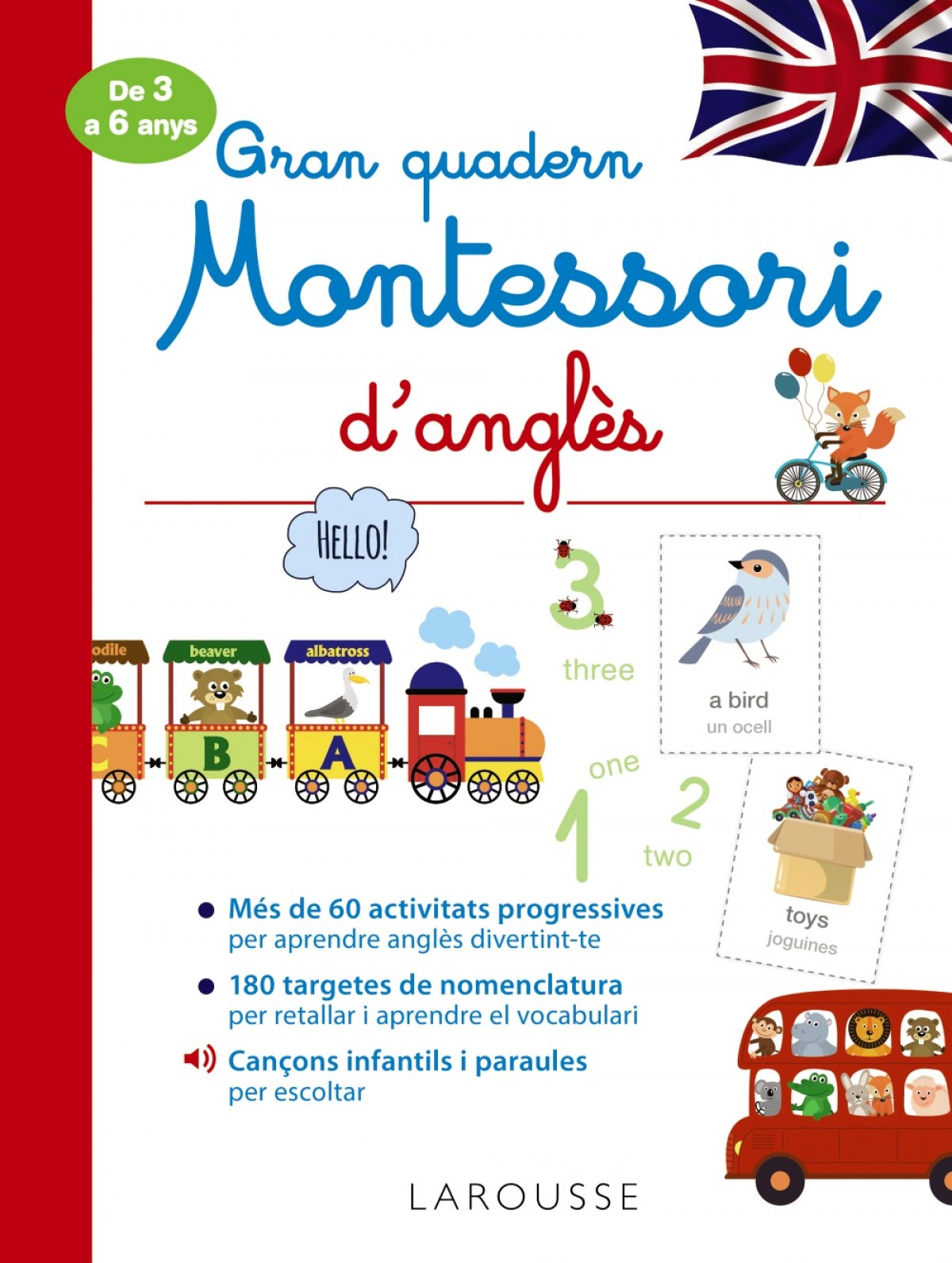 Gran quadern Montessori d'anglès | Larousse Editorial Books