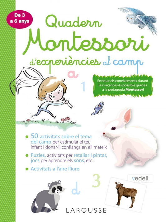 Quadern Montessori d'experiències al camp | Larousse Editorial Books