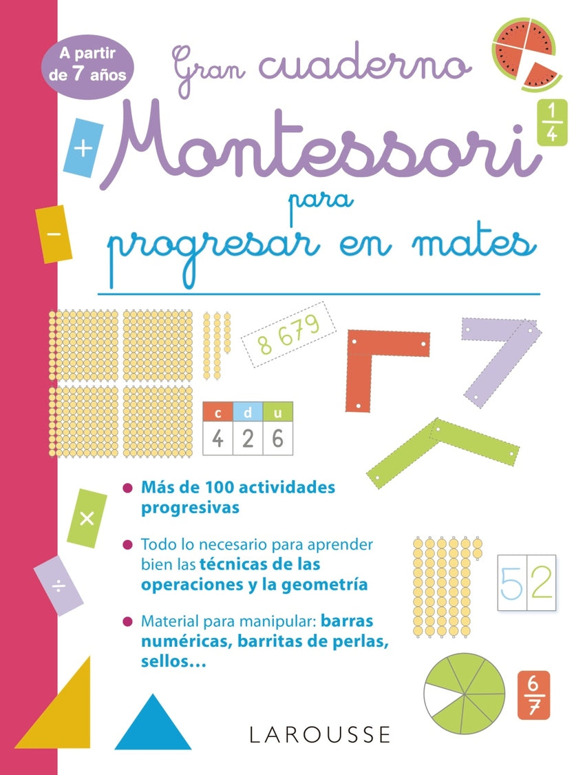 Gran cuaderno Montessori para progresar en mates. A partir de 7 años | Urvoy, Delphine Books