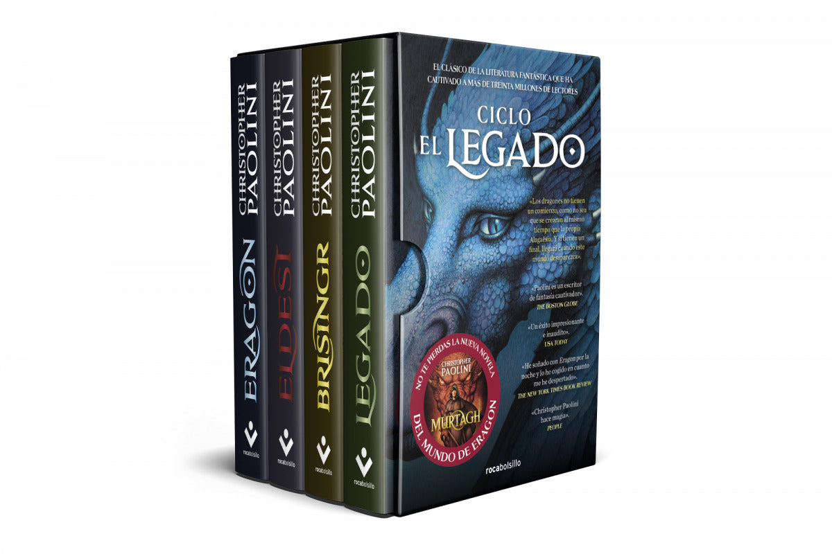 ESTUCHE CICLO EL LEGADO. CONTIENE: ERAGON ELDEST BRISINGR LEGADO | Paolini, Christopher Books