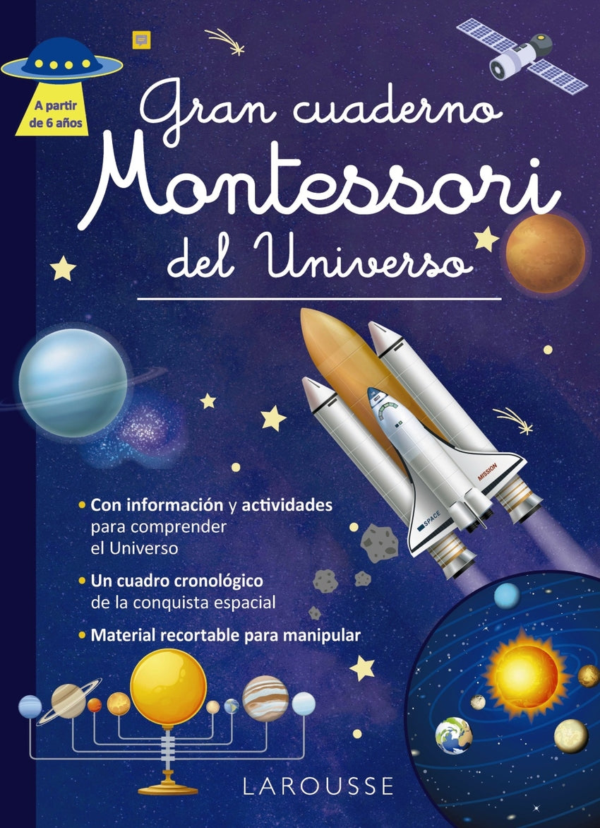 Gran cuaderno Montessori del Universo | Larousse Editorial Books