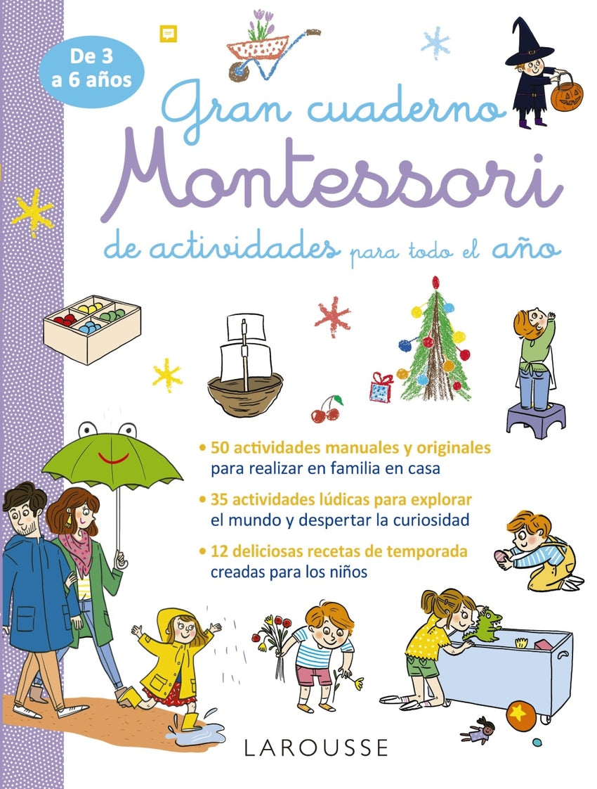 Gran cuaderno Montessori de actividades para todo el año | Larousse Editorial Books