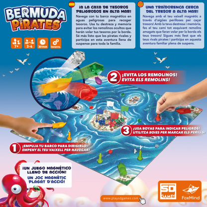 Bermuda Pirates - Juego de mesa - SD GAMES - Desde 7 años (Reserva)