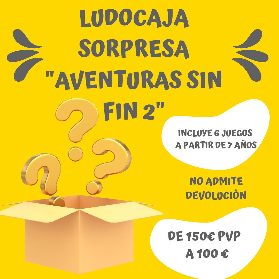 Ludocaja Sorpresa "Aventuras sin fin 2" (7-10 años) - Juego de mesa - Mi Juego Bonito