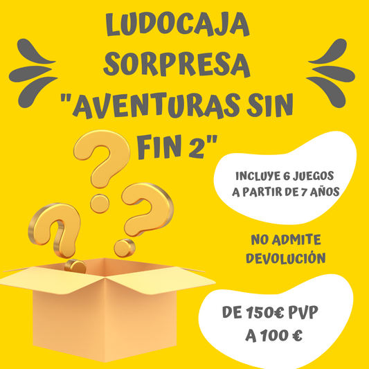 Ludocaja Sorpresa "Aventuras sin fin 2" (7-10 años) - Juego de mesa - Mi Juego Bonito