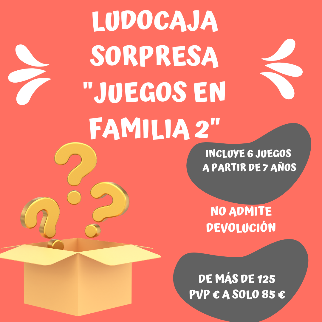 ludocaja sorpresa "juegos en familia 2" (7-10 años) - Juego de mesa - Mi Juego Bonito