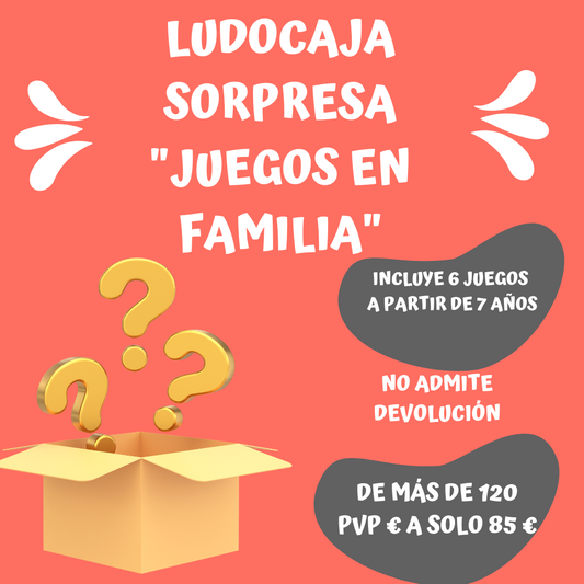 Ludocaja Sorpresa "Desafíos en Familia" (7-10 años) - Juego de mesa - Mi Juego Bonito