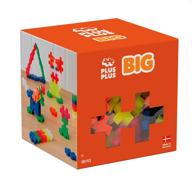 Cubo Big Neón Mix 100 Piezas Plus Plus Juego De Construcción 2957