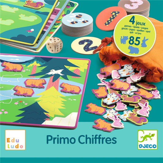 Primo Cifras Eduludo - Juego de mesa - Djeco - Desde 3 años Board Games