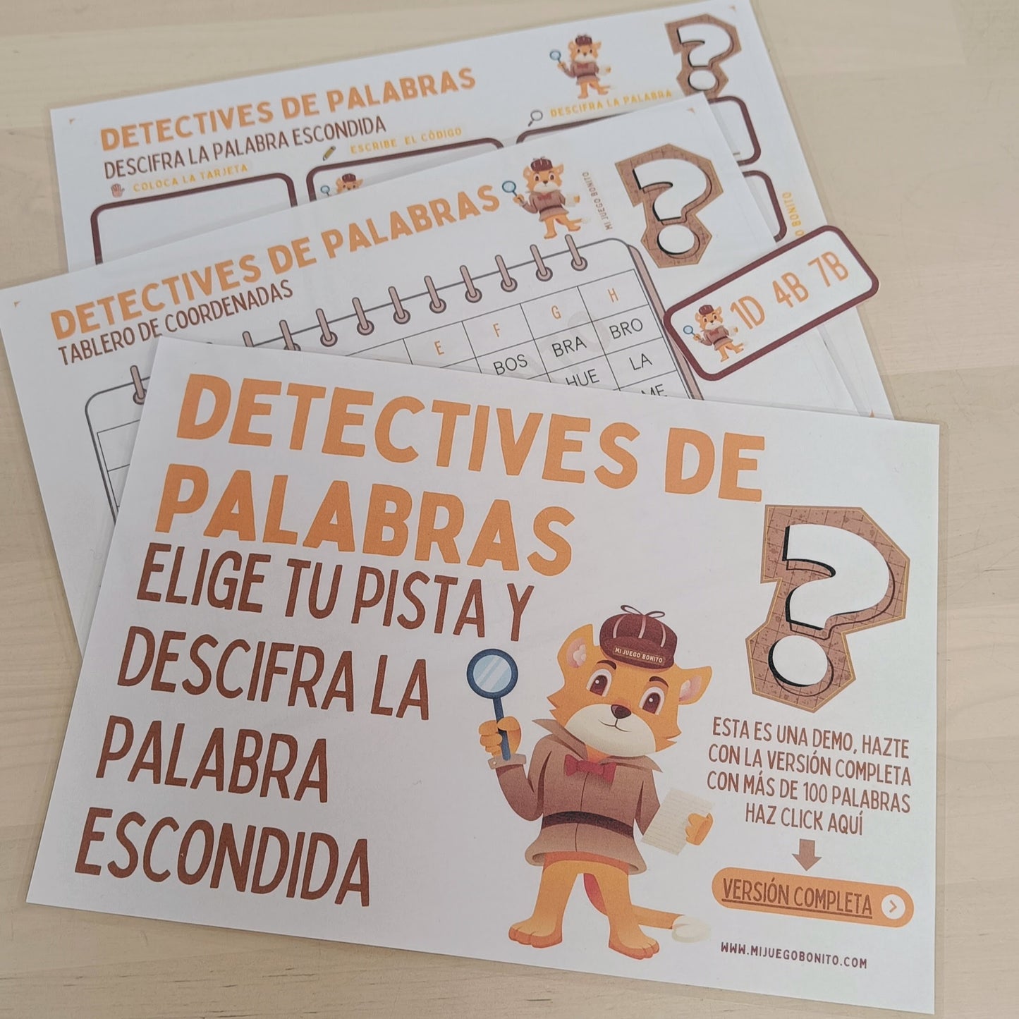 Demo Detectives de palabras | Lengua en primer ciclo de primaria  | Mi Juego Bonito