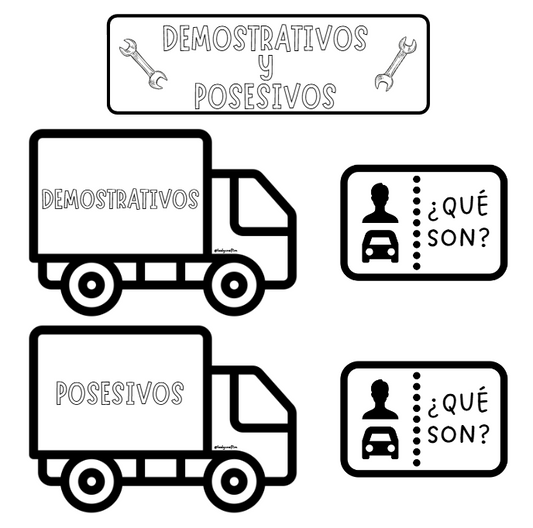 LAPBOOK DEMOSTRATIVOS Y POSESIVOS | LadyCraft