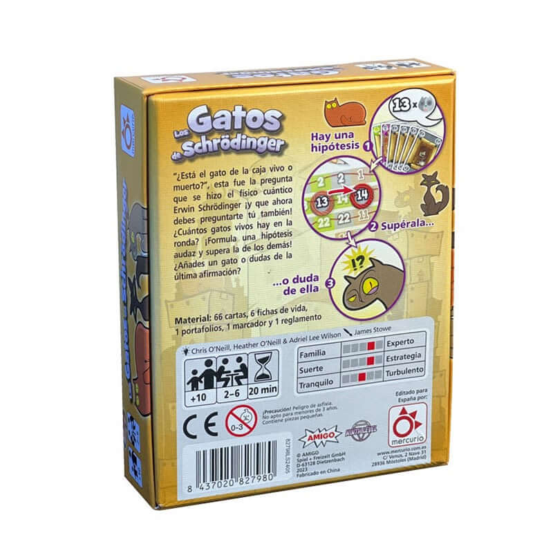 LOS GATOS DE SCHRÖDINGER - Juego de mesa - Mercurio Board Games