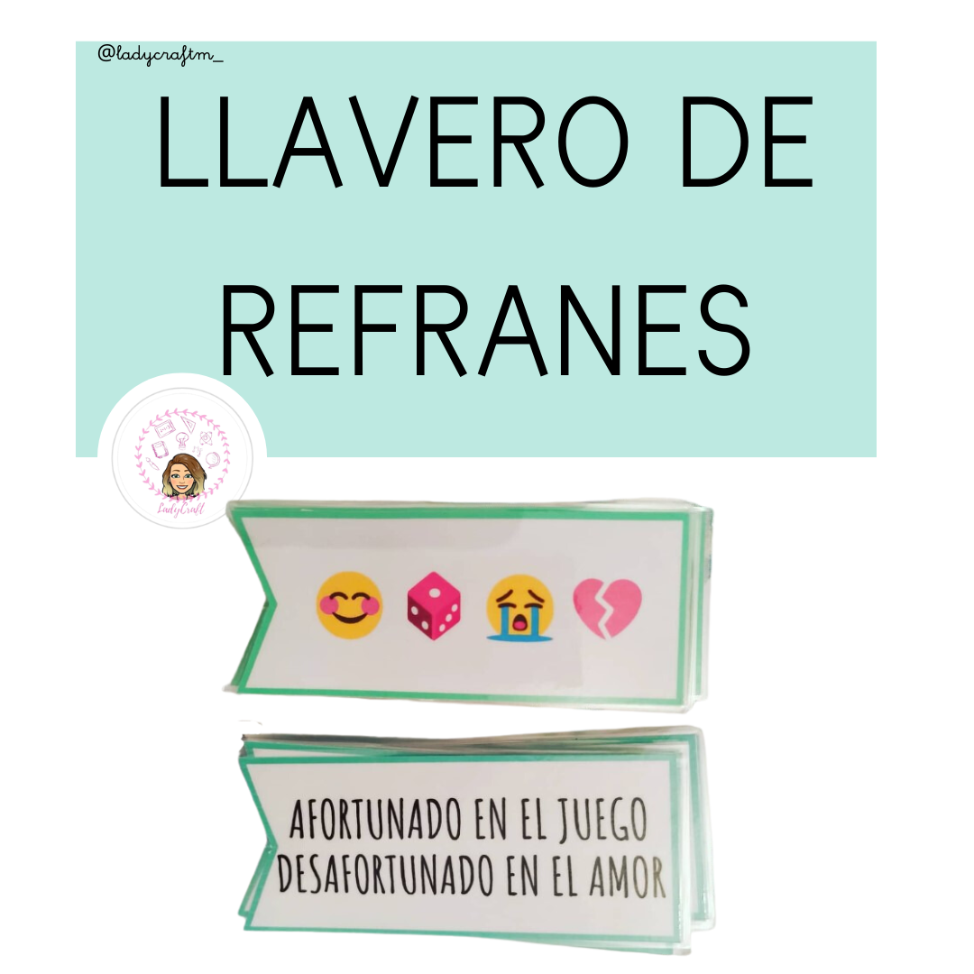 Llavero de refranes | Ladycraft