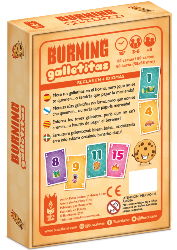 Burning Galletitas - Juego de mesa - Buscalume - Desde 8 años