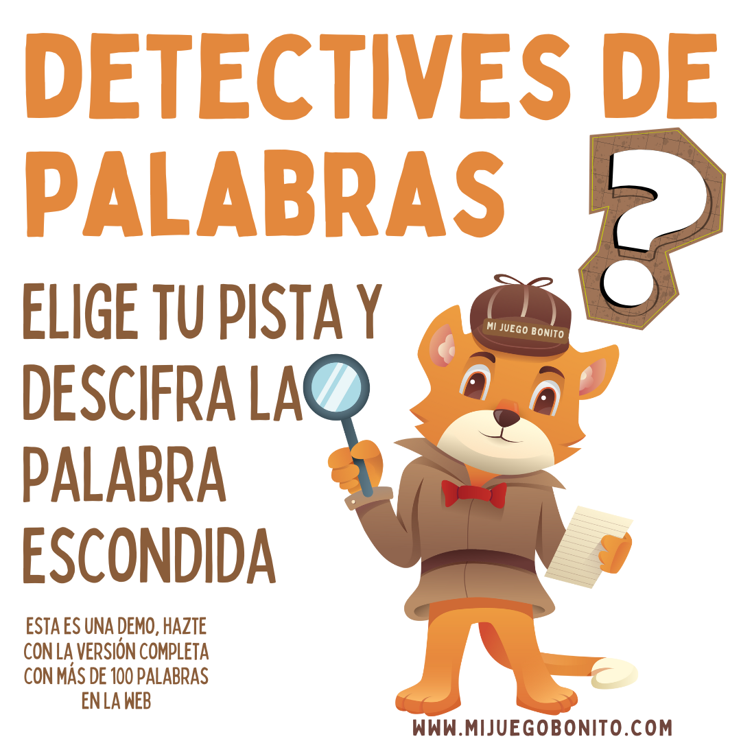 Demo Detectives de palabras | Lengua en primer ciclo de primaria  | Mi Juego Bonito