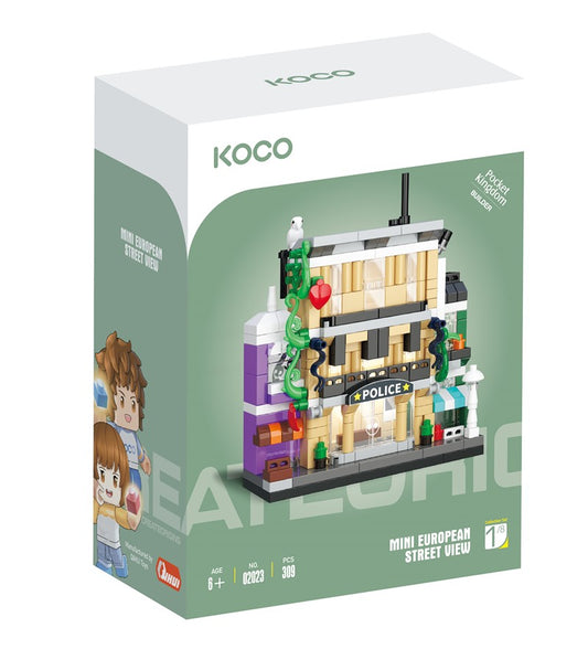 Koco Comisaría de policía - 309 piezas - Juego de construcción desde los 6 años - Koco