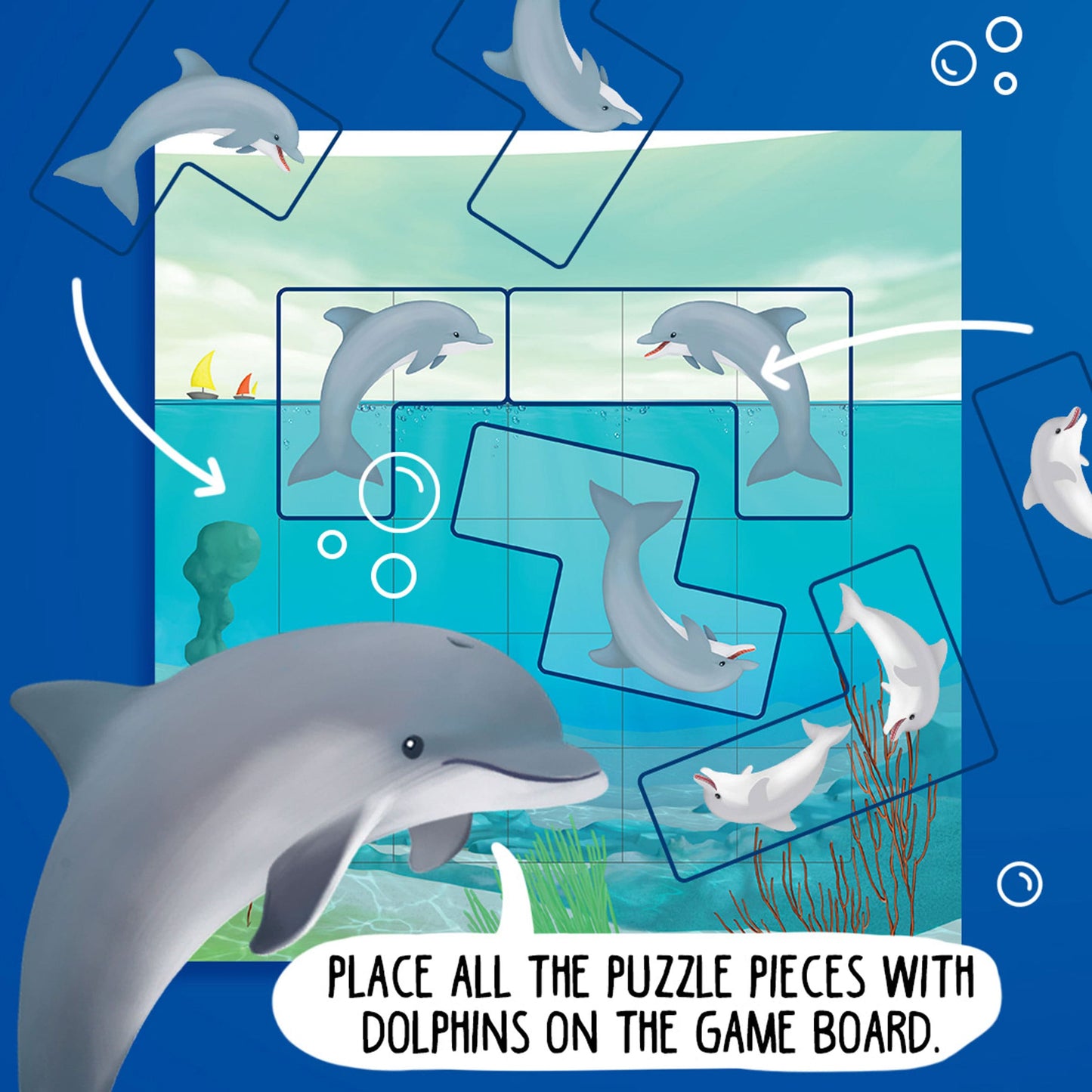 Flippin dolphins - Juego de mesa - SMART GAMES - Desde 7 años