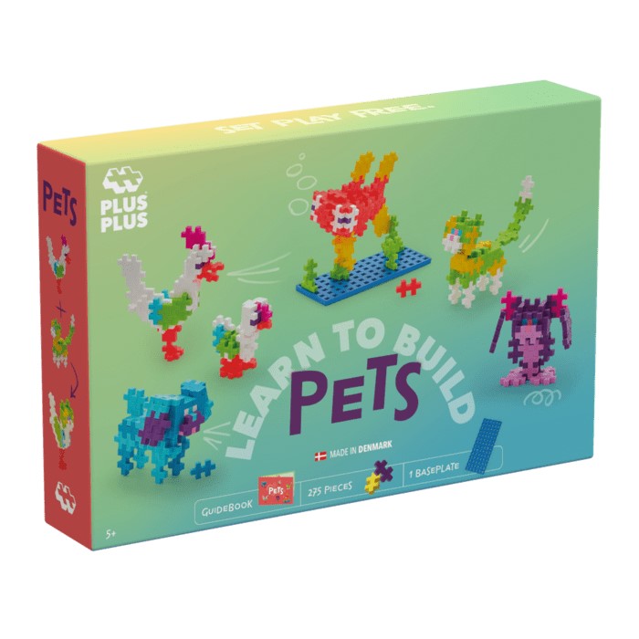 Learn to Build: Pets (250 pcs) Juego de construcción desde los 5 años  Plus Plus