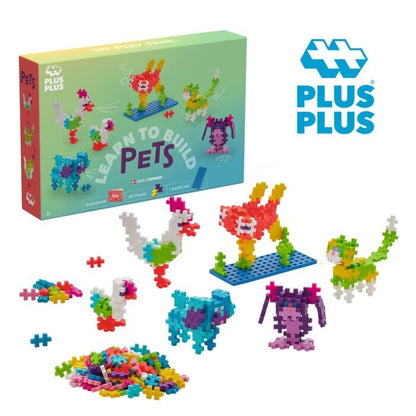 Learn to Build: Pets (250 pcs) Juego de construcción desde los 5 años  Plus Plus