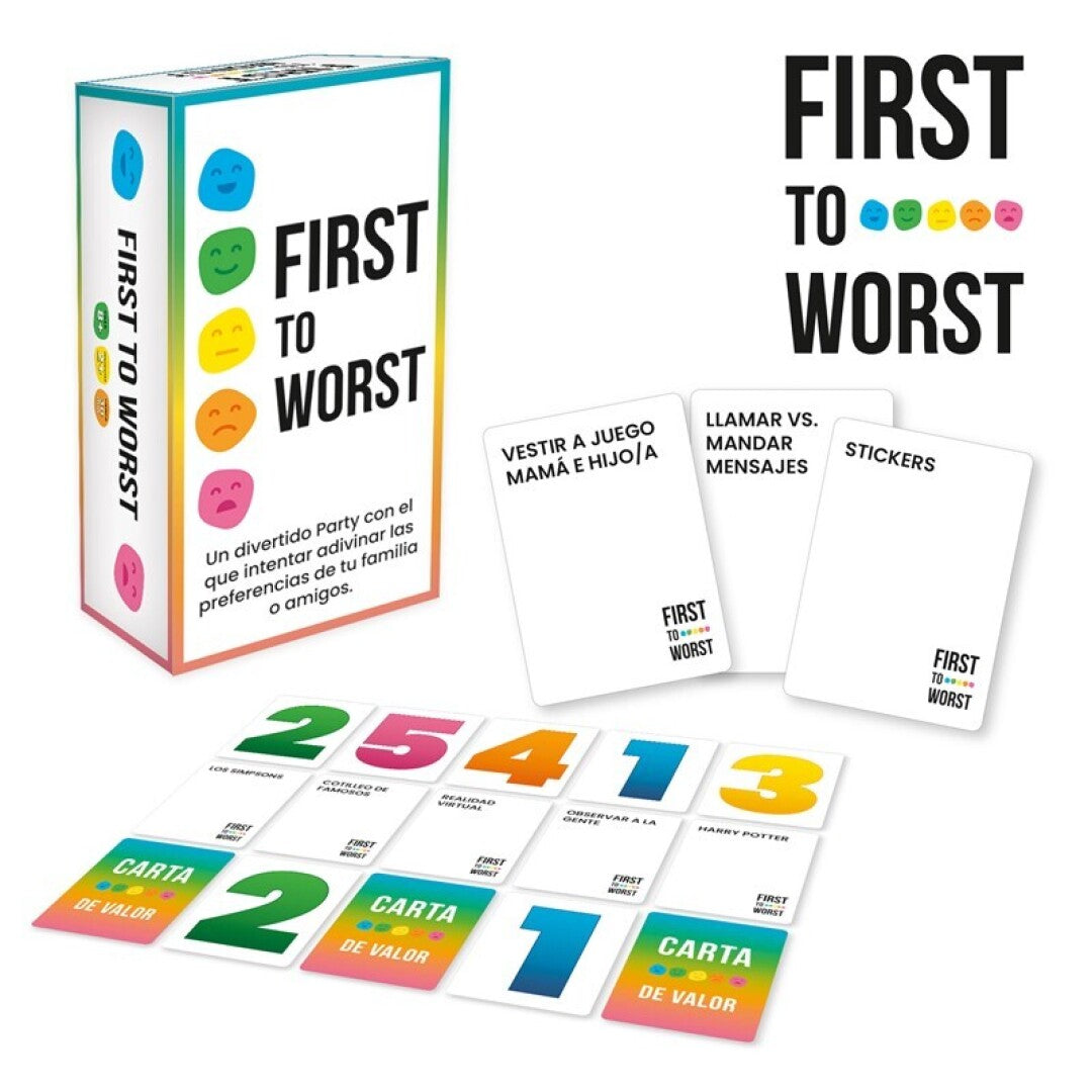 First To Worst  - Juego de mesa - Ludilo - Desde 8 años