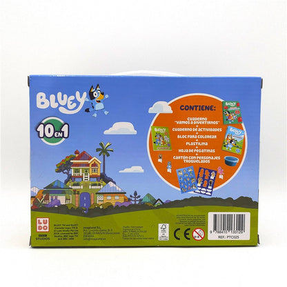 MALETÍN 10 EN 1 BLUEY +3 años Kit de actividades Educational Toys