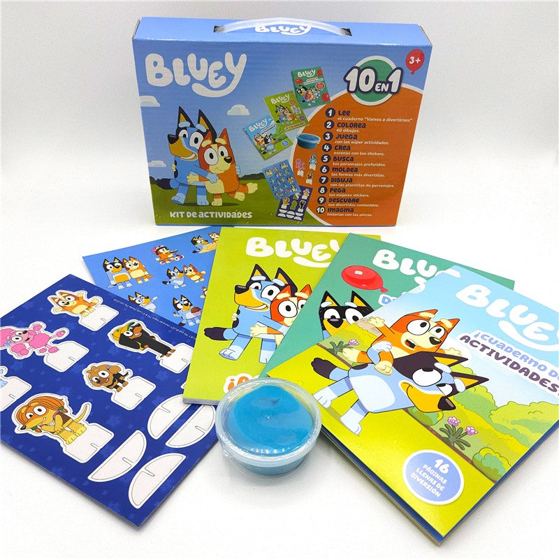 MALETÍN 10 EN 1 BLUEY +3 años Kit de actividades Educational Toys