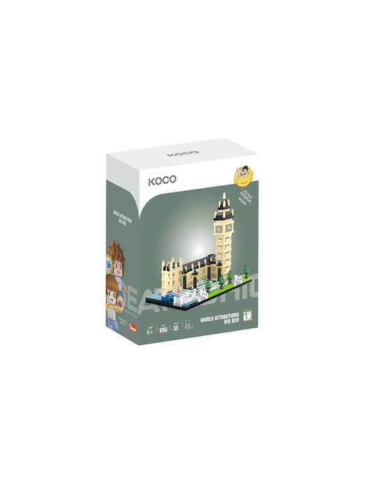 DJECO - KOCO JUEGO DE COSTRUCCION BIG BEN 523 Pcs  - Juego de construcción desde los 6 años - Koco