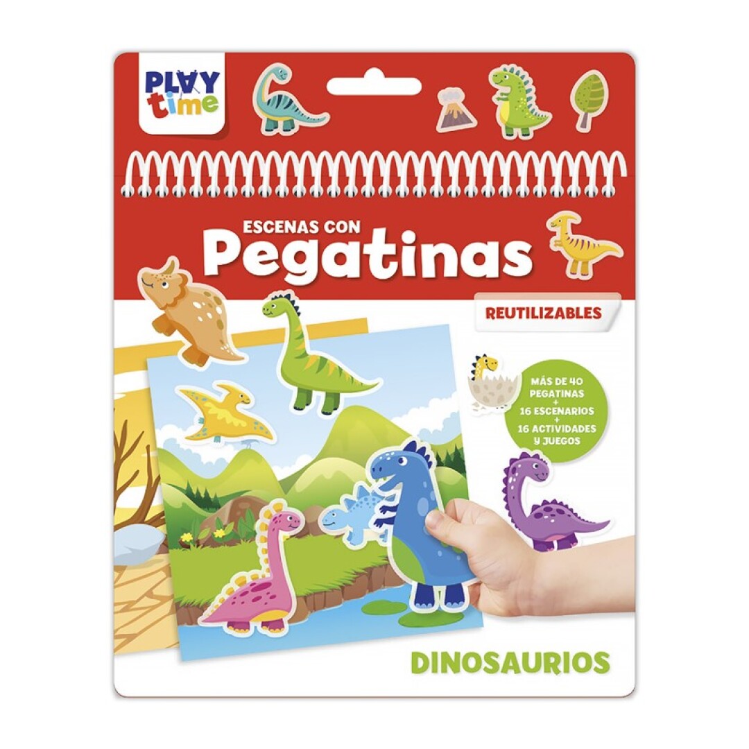 ESCENAS CON PEGATINAS - DINOSAURIOS 3 a 10 años Educational Toys