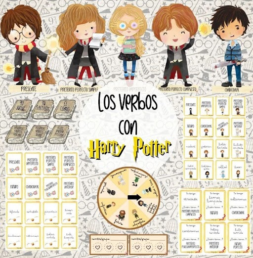 Los Verbos con Harry Potter | Ladycraft