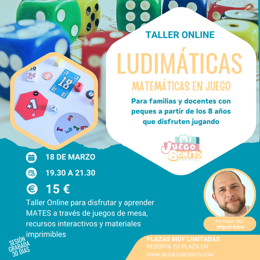 Taller Online Ludimaticas 18 de Marzo 2025 19.30 a 21.30