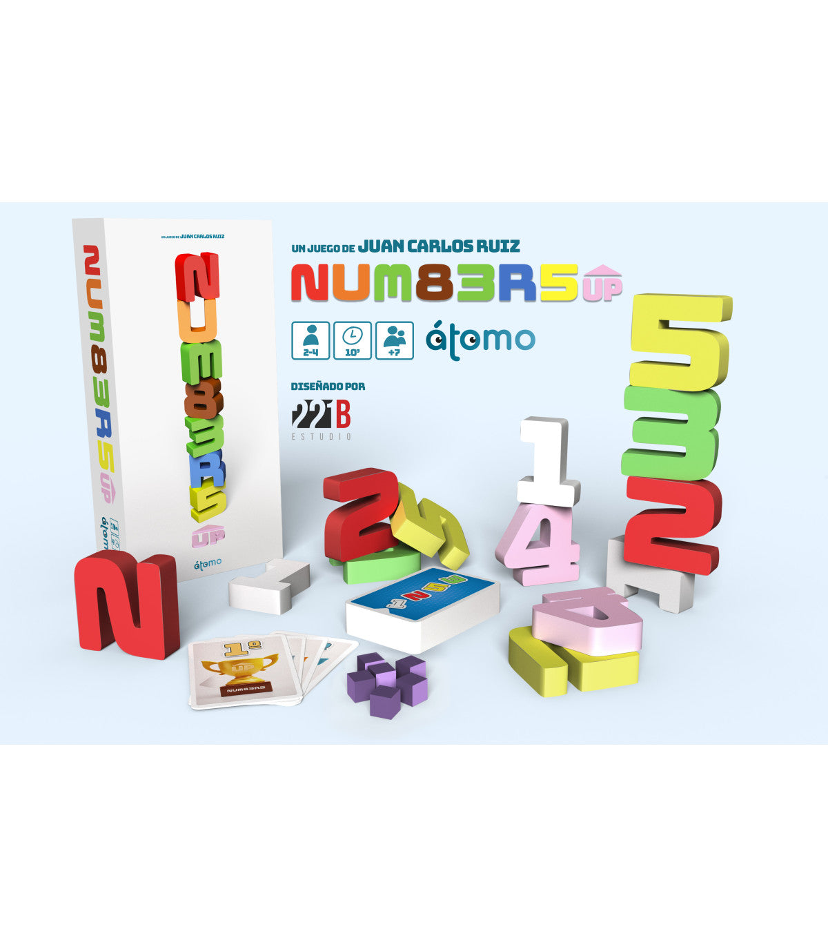 Numbers Up - Juego de mesa - Atomo - Desde 7 años