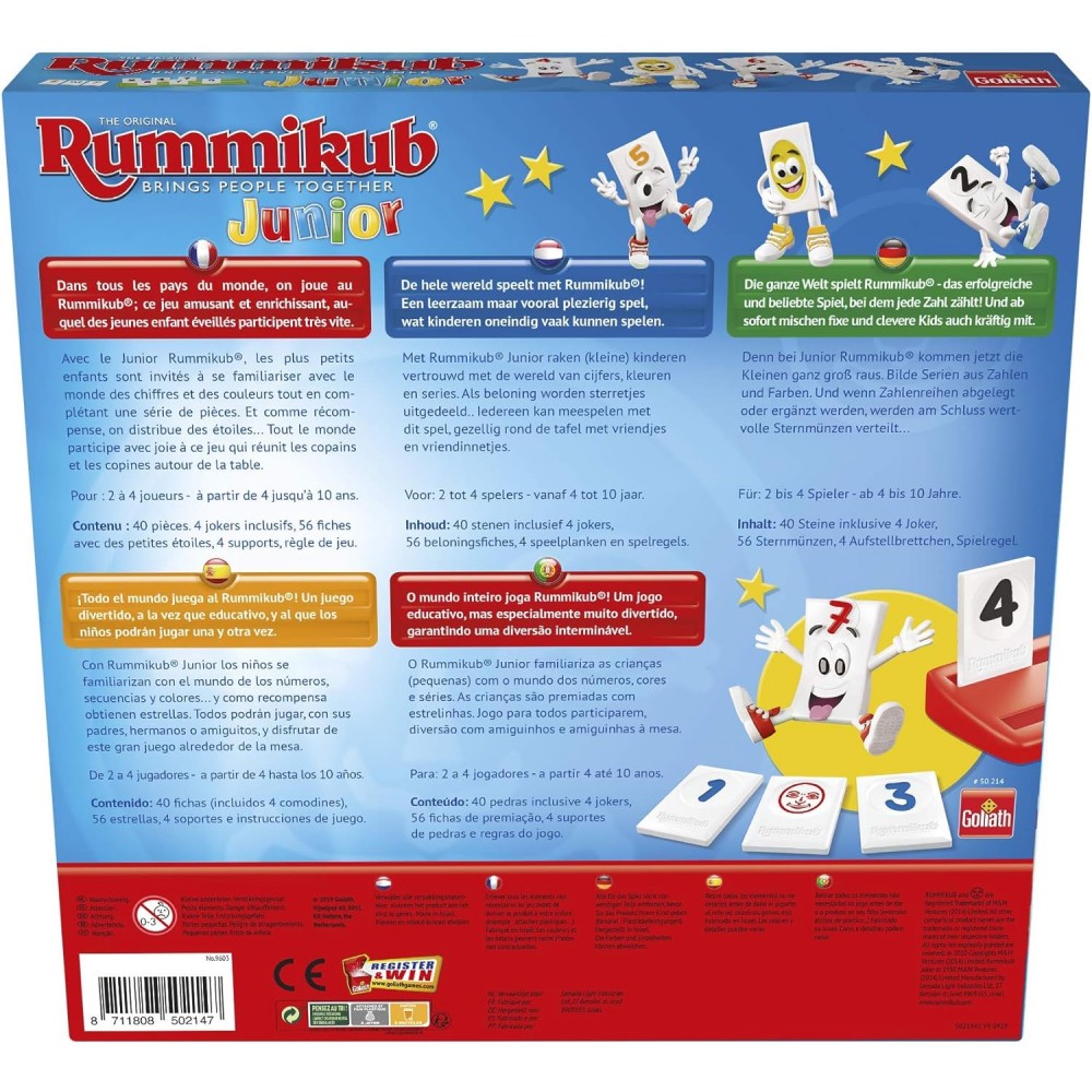 RUMMIKUB JUNIOR - Juego de mesa - Goliath - Desde 4 años