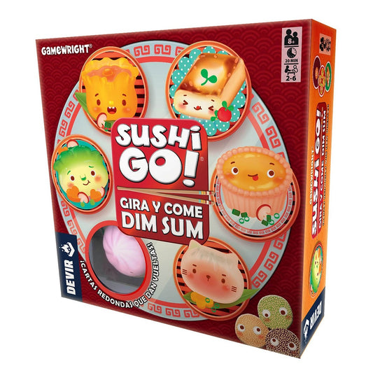 Sushi Go Gira y Come Dim Sum - Juego de mesa - Devir - Desde 8 años