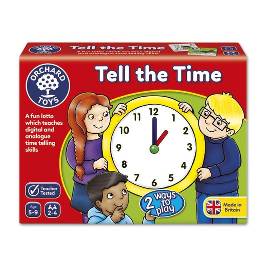 Tell the time: aprende las horas en inglés - Juego de mesa - Orchard Toys - Desde 5 años