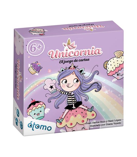 Unicornia Juego de Cartas - Atomo - Desde 6 años Board Games