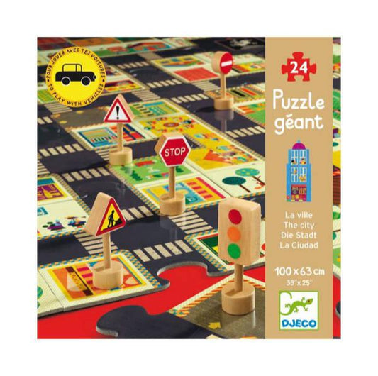 Puzzle Gigante La Ciudad -24 pzas.- Djeco Jigsaw Puzzles