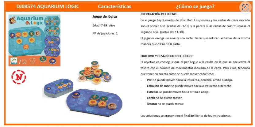 Aquarium Logic Juego De Mesa Djeco Desde 7 Años Mi Juego Bonito