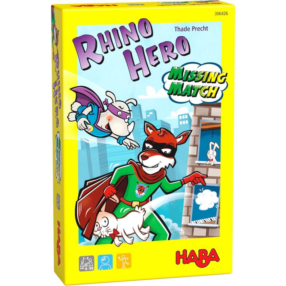 Rhino Hero Missing - Juego de mesa - Haba - Desde 4 años Board Games